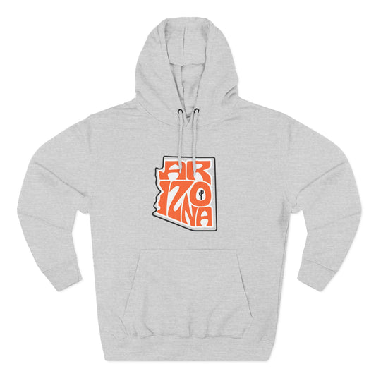 Arizona State Outline Hoodie - Minimalist Desert Graphic Pullover