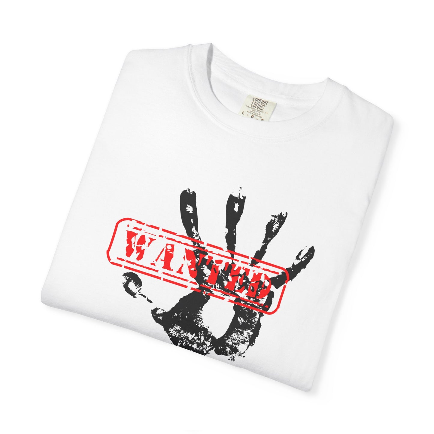 Wanted Typographic Tee – Minimalist Modern Urban Statement Shirt