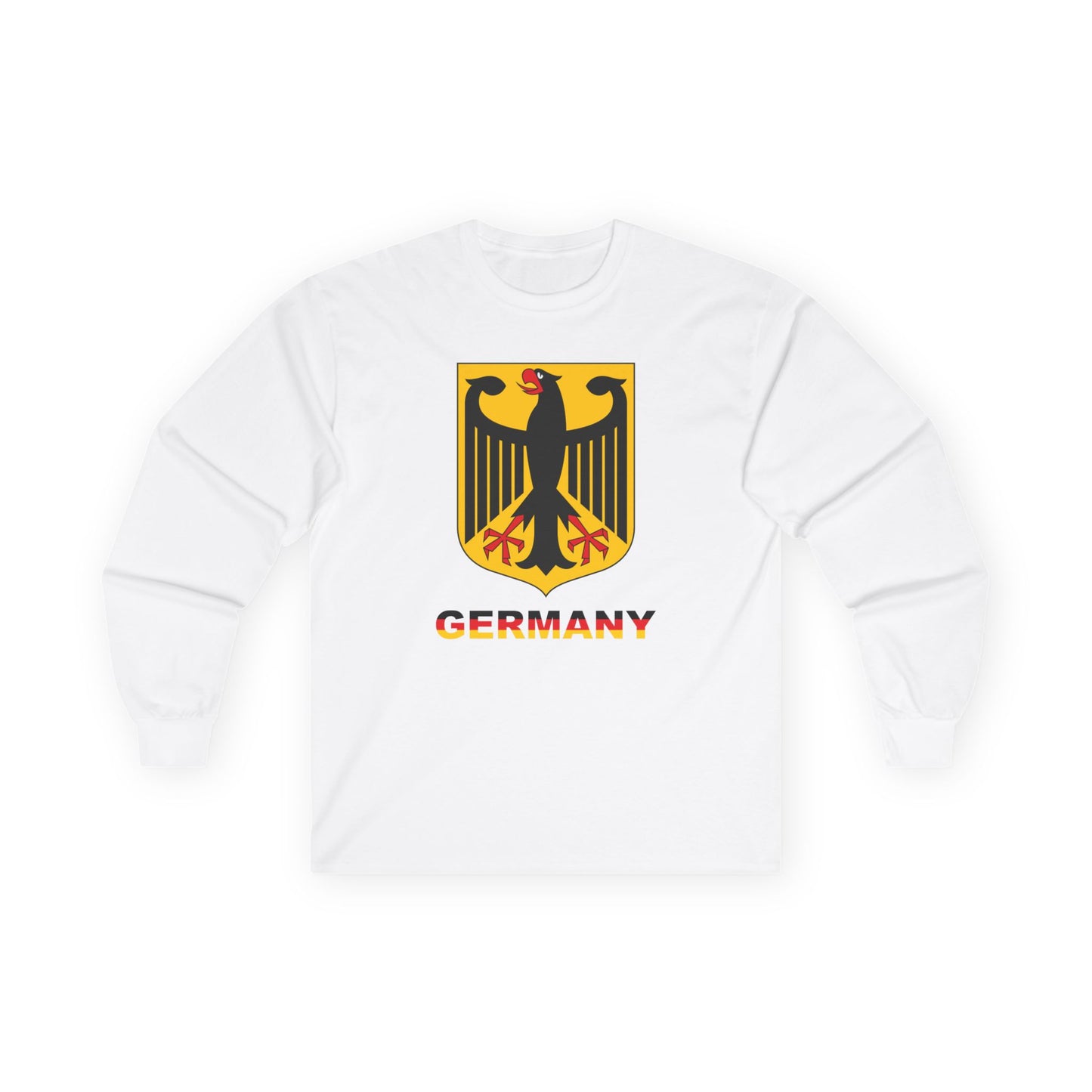 Germany Heritage Crest Long Sleeve T-Shirt – Minimalist Deutschland Unisex Tee