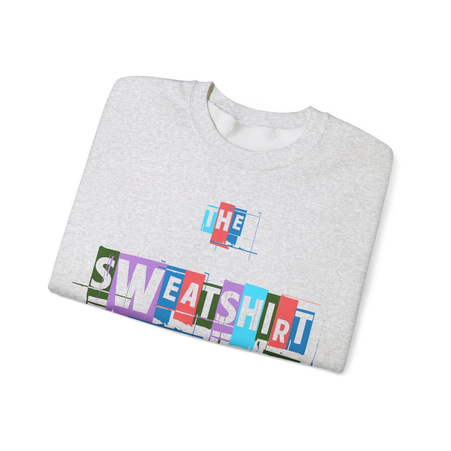 Colorful Scratch Out Sweatshirt – Creative Pop Art Unisex Pullover