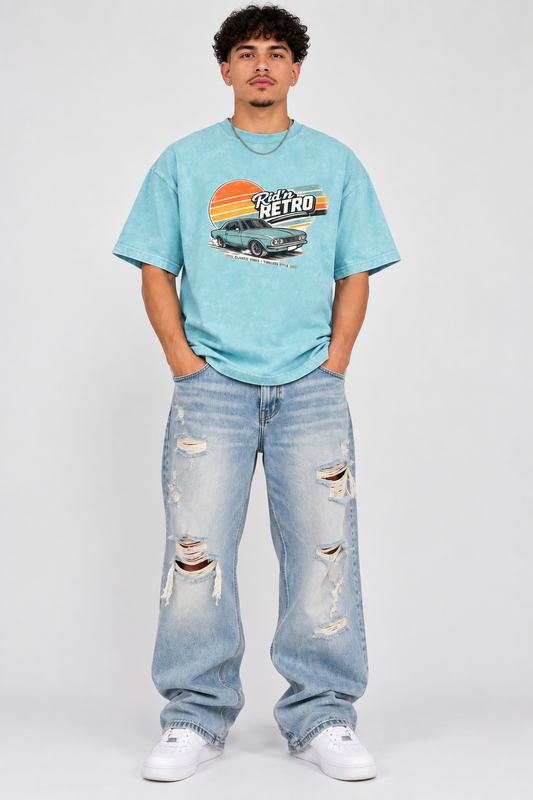 Aqua,Tees,Tee,unisex,vintage,retro,orange,yellow,cars,Streetwear,men,women,casual,Blue