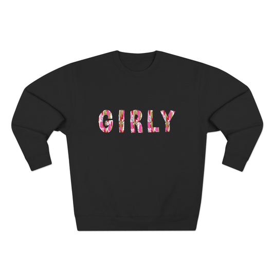 Cozy Girly Floral Graphic Crewneck – Aesthetic Soft-Girl Pastel Streetwear Sweatshirt
