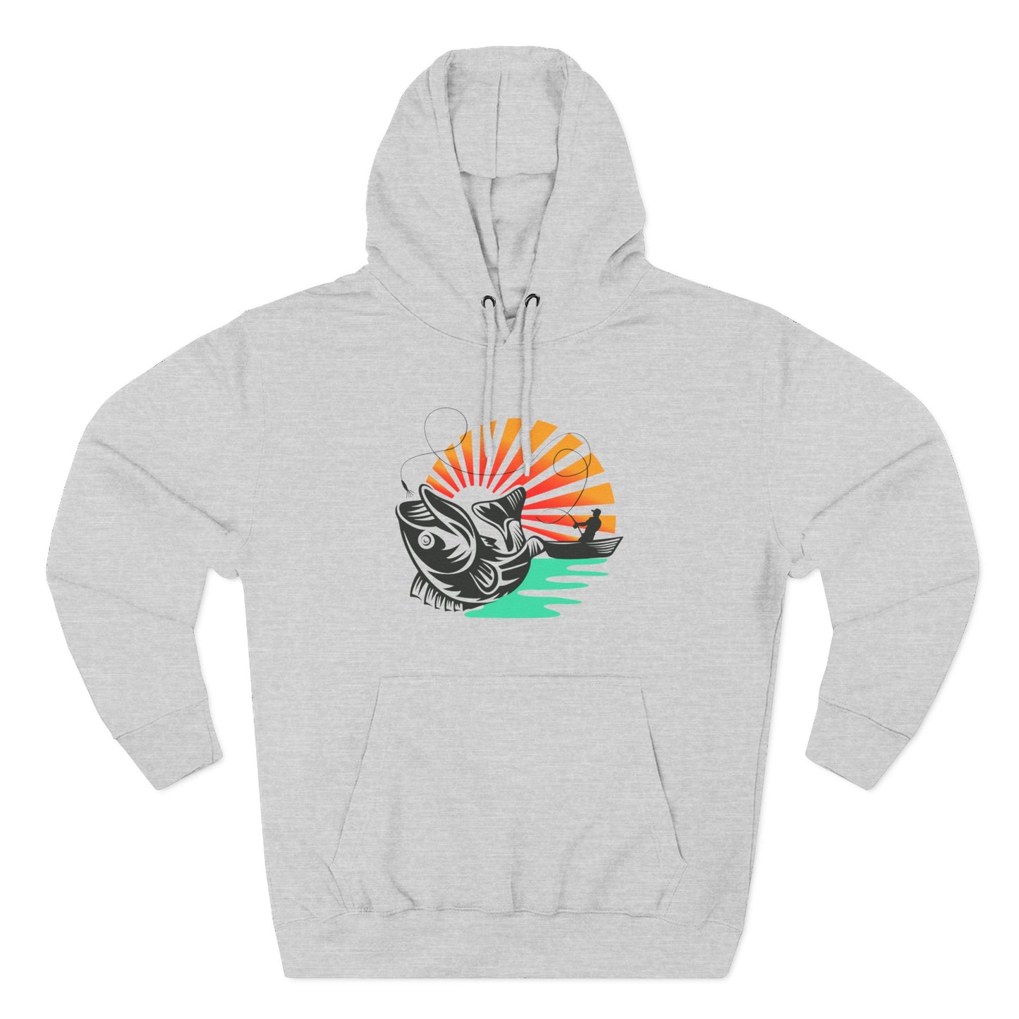 Tarpon Sunrise Fishing Hoodie - Saltwater Angler Graphic Pullover