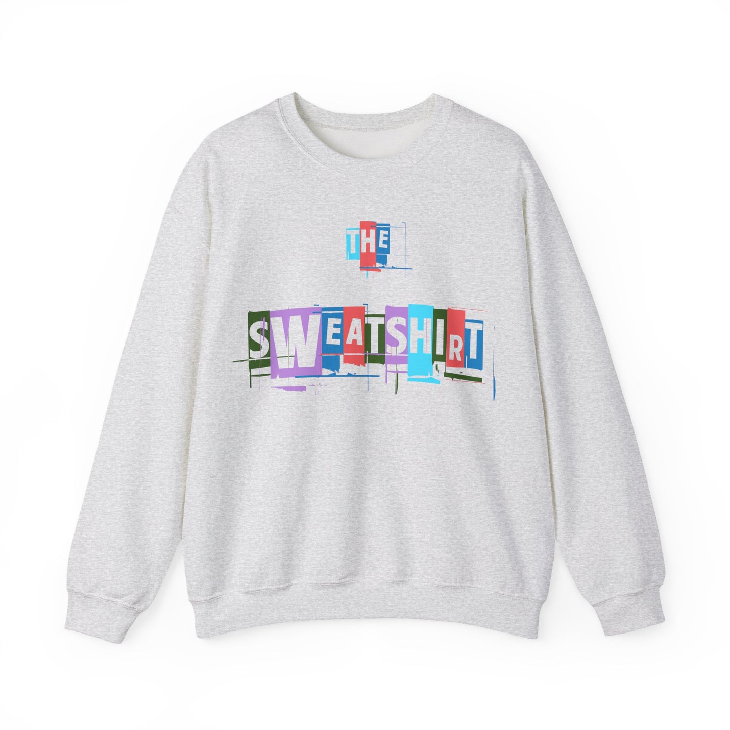 Colorful Scratch Out Sweatshirt – Creative Pop Art Unisex Pullover