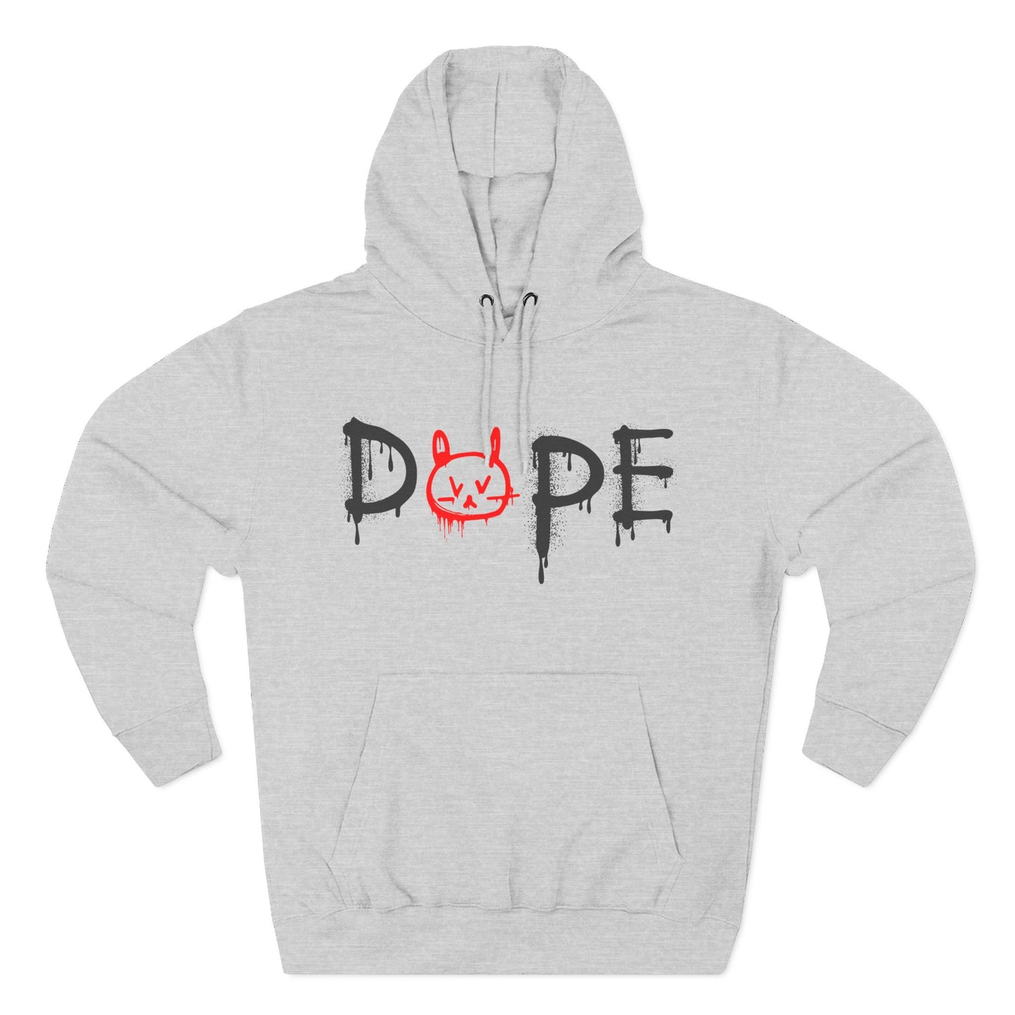 Dope Bunny Graphic Hoodie - Urban Streetwear Cartoon Pullover