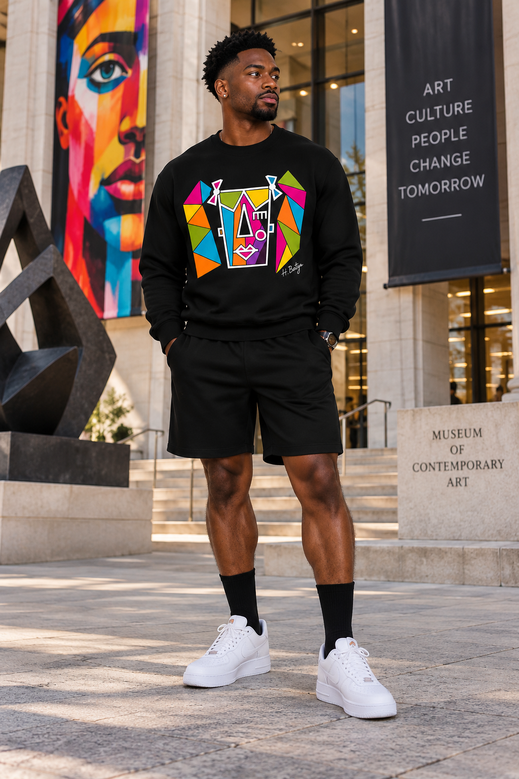 Sweatshirt,sweatshirts,black,yellow,blue,white,green,purple,orange,unisex,men,women,youth,juniors,boys,girls,art,abstract,hadassah,batya