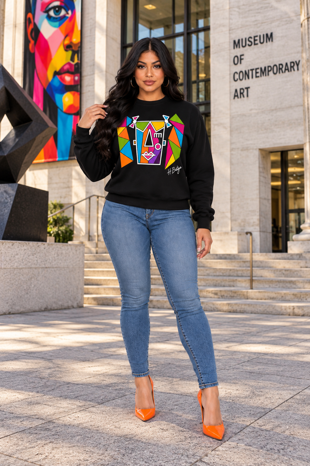 Sweatshirt,sweatshirts,black,yellow,blue,white,green,purple,orange,unisex,men,women,youth,juniors,boys,girls,art,abstract,hadassah,batya