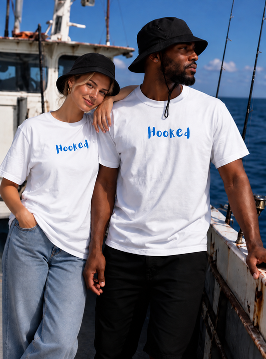 white,blue,hook,fishing,fish,angler,outdoorsmen,outdoor,Tee,Tees,unisex,men,women,girls,boys,graphic