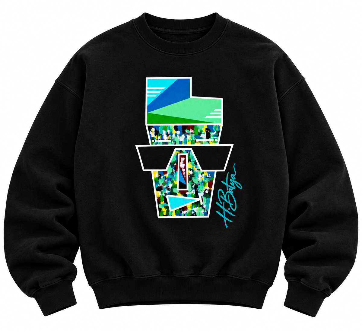 Hip Hop Hurray Urban Art  Sweatshirt- Original Art by Hadassah Batya